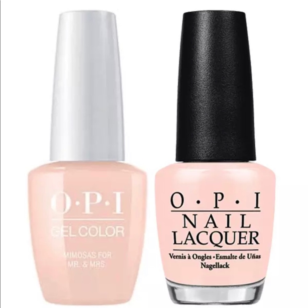OPI Mimosas for Mr & Mrs Gel & Lacquer Duo
